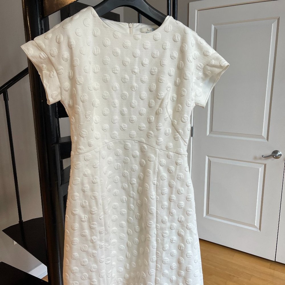 Boden White Textured Mini Dress - Picture 2 of 4